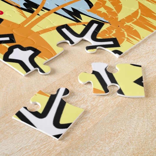 Musculair Snowman Tropische Vacking Thunder_Cove Legpuzzel (Zijkant)