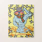 Musculair Snowman Tropische Vacking Thunder_Cove Legpuzzel (Verticaal)