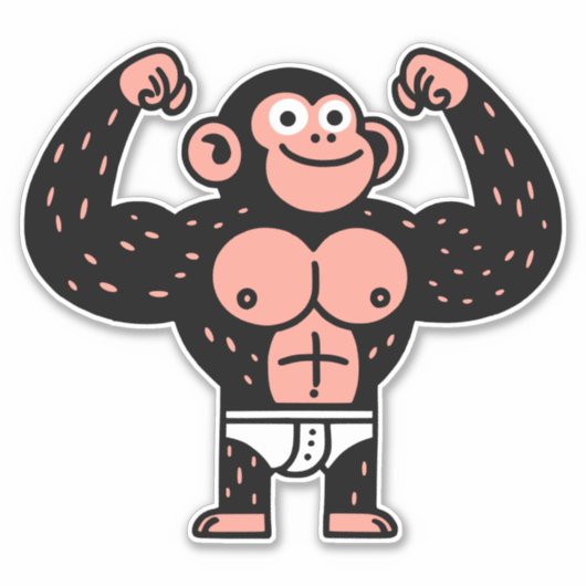 Musculair Sticker (Voorkant)