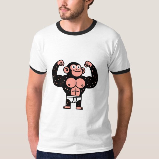 Musculair T-shirt (Voorkant)
