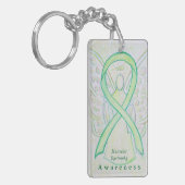 Musculaire dystrofie Angel Awareness Ribbon Sleute Sleutelhanger (Voorkant Links)