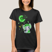 Musculaire dystrofie Bewustheid Groene Hippie Sunf T-shirt (Voorkant)