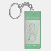 Musculaire dystrofie Bewustheid Limoen KoolstofSle Sleutelhanger (Voorkant Links)