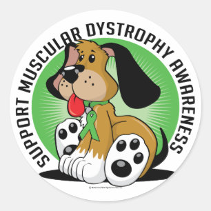 Musculaire dystrofie Dosis Ronde Sticker