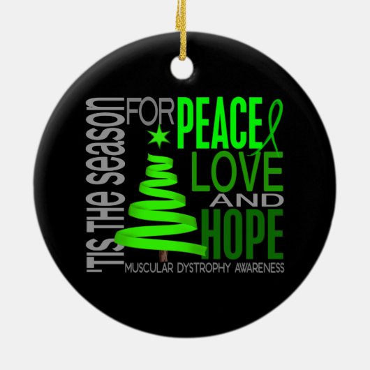 Musculaire dystrofie Kerstmis 1 Ornament (Achterkant)