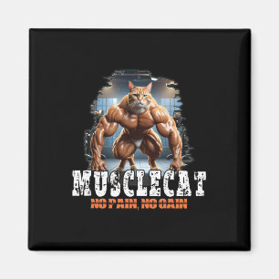 Muscular Cat – Bodybuilding Power - Geen pijn Magneet