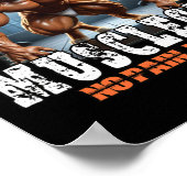 Muscular Cat – Bodybuilding Power - Geen pijn Poster (Hoek)