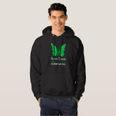 Muscular Dystrophy Awareness Butterfly Green Ribbo Hoodie (Voorkant volledig)