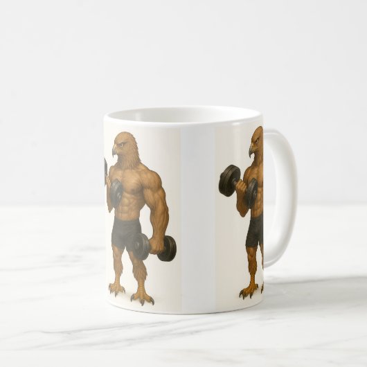 Muscular Eagle Mok – Strong Eagle Coffee Cup (Voorkant rechts)