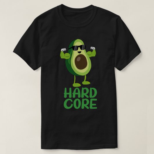 Muscular Hard Core Avocado Funny 2 T-shirt (Design voorkant)