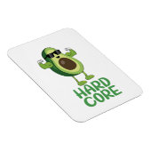 Muscular Hardcore Avocado Funny Magneet (Rechterzijde)