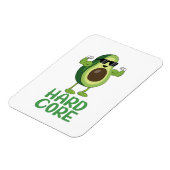 Muscular Hardcore Avocado Funny Magneet (Linkerzijde)