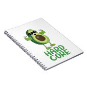 Muscular Hardcore Avocado Funny Notitieboek (Rechterzijde)
