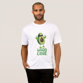 Muscular Hardcore Avocado Funny T-shirt (Voorkant volledig)
