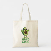 Muscular Hardcore Avocado Funny Tote Bag (Achterkant)