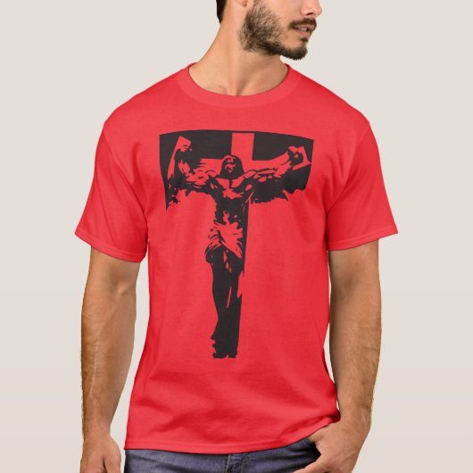 Muscular Jesus T-shirt (Voorkant)
