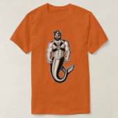 Muscular Leather Merman T-shirt (Design voorkant)
