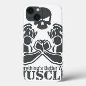 Muscular Skull - ipad case (Achterkant)