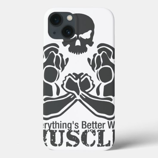 Muscular Skull - ipad case (Achterkant)
