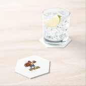 Muscular Turkey Gym Champion Funny Thanksgiving CL Kartonnen Onderzetters (Insitu)