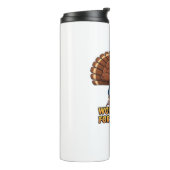 Muscular Turkey Gym Champion Funny Thanksgiving CL Thermosbeker (Gedraaid links)