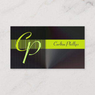 Musculine + opvallende monogram visitekaartjes