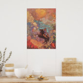 Muse auf Pegasus, Odilon Redon Poster (Keuken)