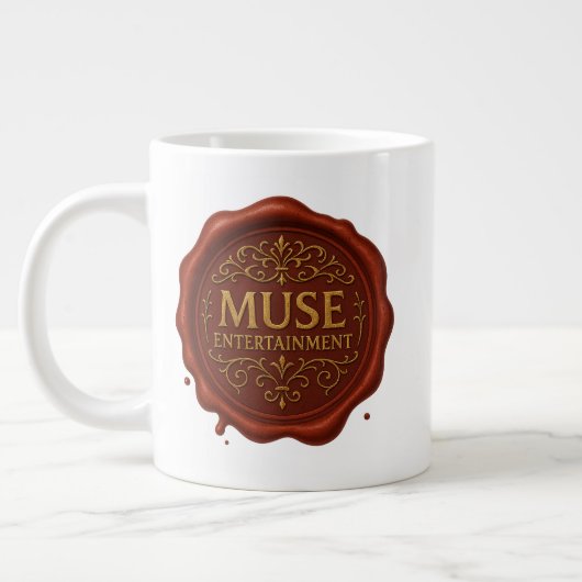 Muse Entertainment™ – Officiële Logo Grote Koffiekop (Links)