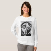 Muse in Beweging: Abstracte Gratie T-shirt (Voorkant volledig)