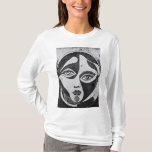 Muse in Beweging: Abstracte Gratie T-shirt