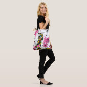 Muse in Bloom: Dual-Sided Graffiti Art Riso Tote Bag (Op model)
