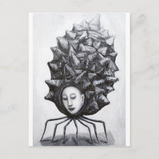 Muse in een dop (surrealisme) briefkaart
