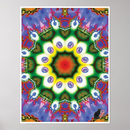 Muse Kinetic Collage Kaleidoscope Poster (Voorkant)