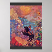 Muse On Pegasus By Redon Odilon (Best Quality) Poster (Voorkant)