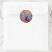 Muse on Pegasus by Redon Odilon (beste kwaliteit) Ronde Sticker (Tas)
