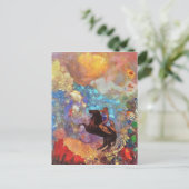 Muse on Pegasus Greek Mythology  Painting Briefkaart (Staand voorkant)