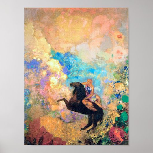 Muse on Pegasus, Redon Poster (Voorkant)