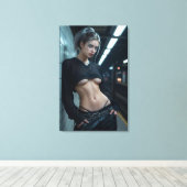 Muse van het middernachtelijk platform canvas afdruk (Insitu (Houten vloer))