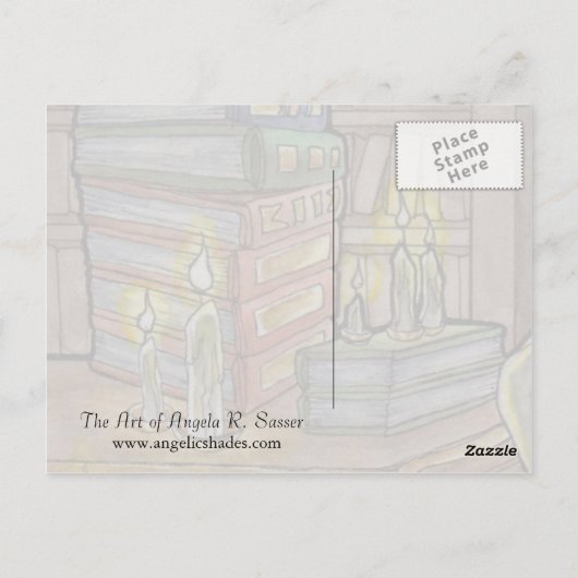 Muse van het onontdekte Briefkaart (Achterkant)