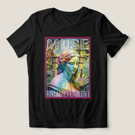 MUSE van Verlichting Tri-Blend Shirt (Design voorkant)