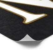 MUSE Witte Roos Gouden Mode Poster (Hoek)