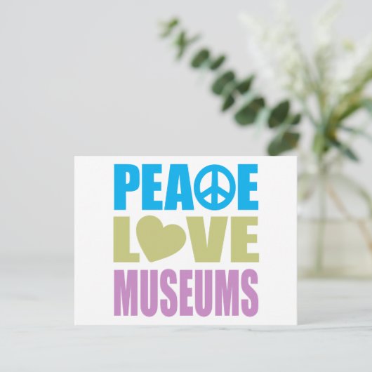 Musea voor vredesliefde briefkaart (Staand voorkant)