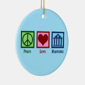 Musea voor vredesliefde keramisch ornament (Rechts)