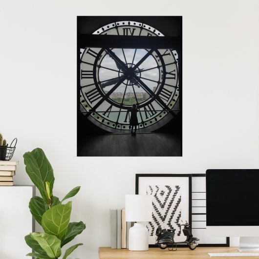 Musée d'Orsay Clock Poster Print (Thuiskantoor)