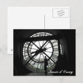 Musée d'Orsay Clock (tekst) Briefkaart (Voorkant / Achterkant)