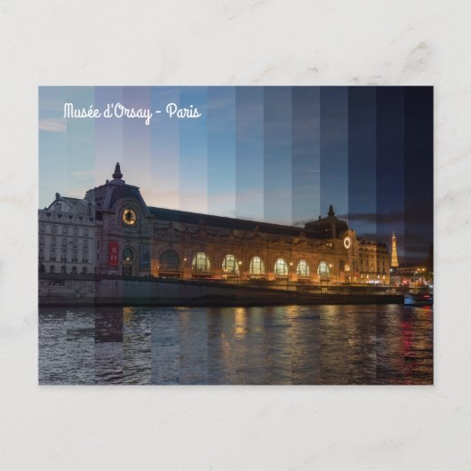 Musee d'Orsay Day to Night Timeslice - Parijs Briefkaart (Voorkant)