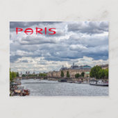 Musée d'Orsay en Seine River - Parijs, Frankrijk Briefkaart (Voorkant)