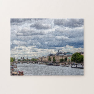 Musée d'Orsay en Seine River - Parijs, Frankrijk Legpuzzel