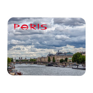 Musée d'Orsay en Seine River - Parijs, Frankrijk Magneet