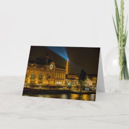 Musee d'Orsay in Parijs bij nacht Kaart